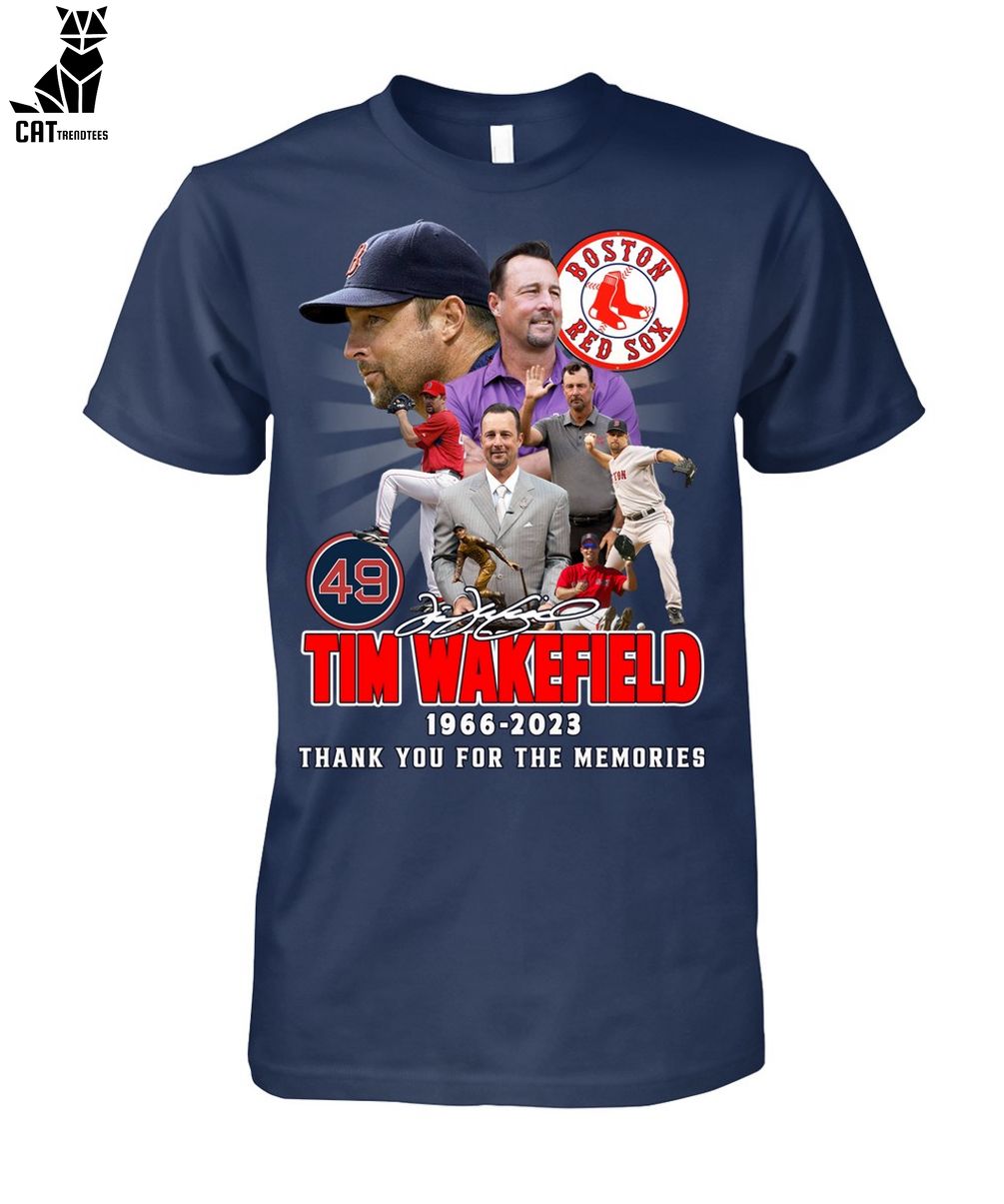 Official boston red sox 1966 – 2023 tim wakefield thank you for