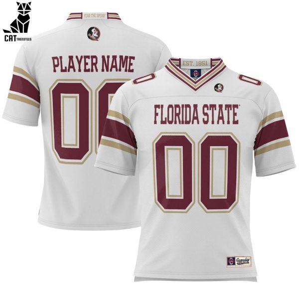 2023 Personalized Florida State Seminoles Pick-A-Player Football White Design Baseball Jersey