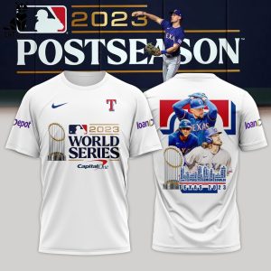 2023 World Series Capital One Nike Logo White Design 3D T-Shirt
