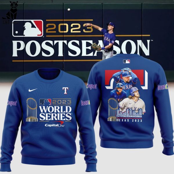 2023 World Series Champions Texas Rangers Nike Logo Design 3D Sweater
