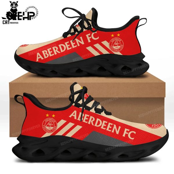 Aberdeen FC Logo Red White Design Max Soul Shoes