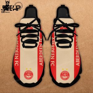Aberdeen FC Logo Red White Design Max Soul Shoes