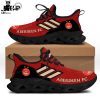 Aberdeen FC Logo Red White Design Max Soul Shoes