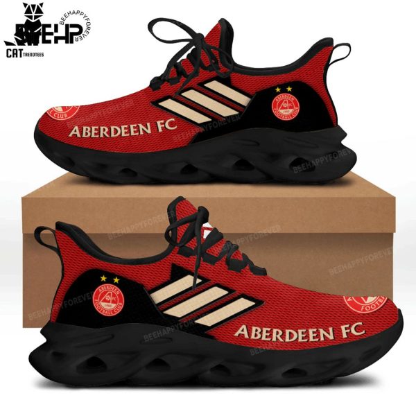 Aberdeen FC Logo Red White Trim Design Max Soul Shoes