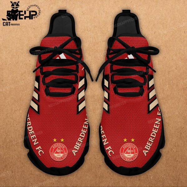 Aberdeen FC Logo Red White Trim Design Max Soul Shoes