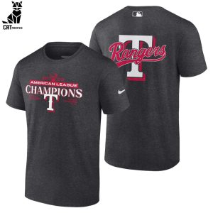 American League Champion Texas Rangers Black Design 3D T-Shirt