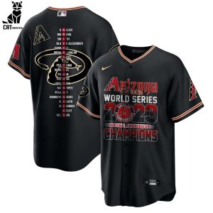 Arizona Diamondbacks 2023 MLB World Series Champion Black Design Baseball Jersey