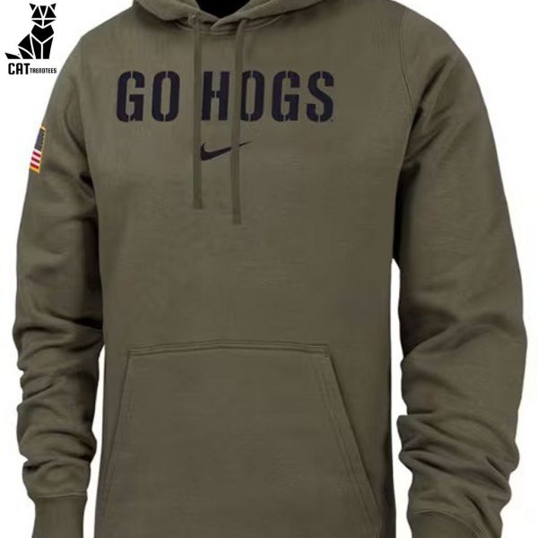 Arkansas Razorback Football Go Hogs Nike Logo Design 3D Hoodie