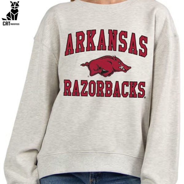 Arkansas Razorback Football Gray Design 3D Sweater