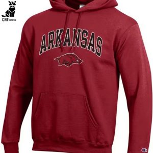 Arkansas Razorback Football Red Design 3D Hoodie