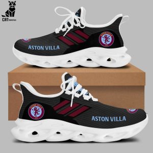 Aston Villa Black Red Trim Logo Design Max Soul Shoes