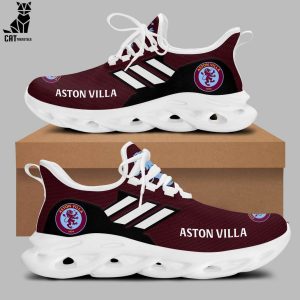Aston Villa Pink Black Logo Design Max Soul Shoes