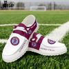 Personalized Brighton Hove Albion White Blue Design Hey Dude Shoes