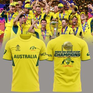Australia Champions ICC MENS CRICKET WORLD CUP 2023 Design 3D T-Shirt