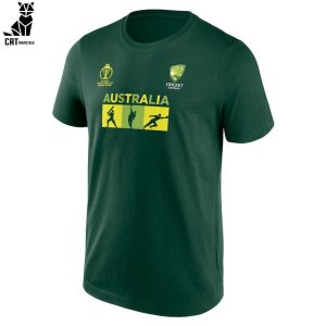 Australian Men’s Cricket Team Champions Green Design 3D T-Shirt