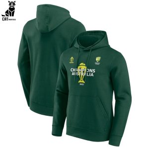 Australian Men’sCricket Team Champions ICC World Cup 2023 Green Design 3D Hoodie