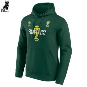 Australian Men’sCricket Team Champions ICC World Cup 2023 Green Design 3D Hoodie