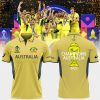 Australian Men’s Cricket Team Champions ICC World Cup Mascot Design Yellow 3D Polo Shirt