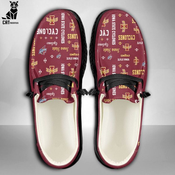 AVAILABLE NCAA Iowa State Cyclones Custom Name Hey Dude Shoes POD Design