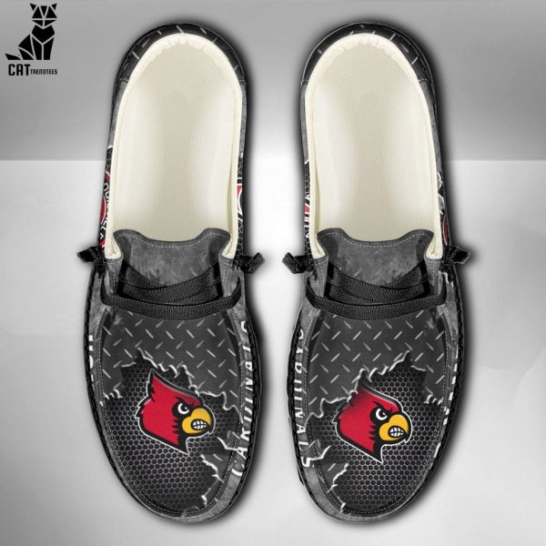 [AVAILABLE] NCAA Louisville Cardinals Custom Name Hey Dude Shoes