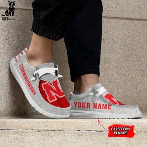 AVAILABLE NCAA Nebraska Cornhuskers Custom Name Hey Dude Shoes