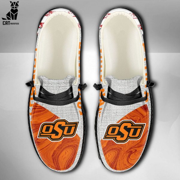 [AVAILABLE] NCAA Oklahoma State Cowboys Custom Name Hey Dude Shoes