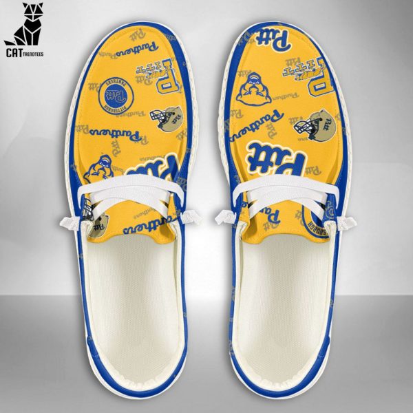 [AVAILABLE] NCAA Pittsburgh Panthers Custom Name Hey Dude Shoes