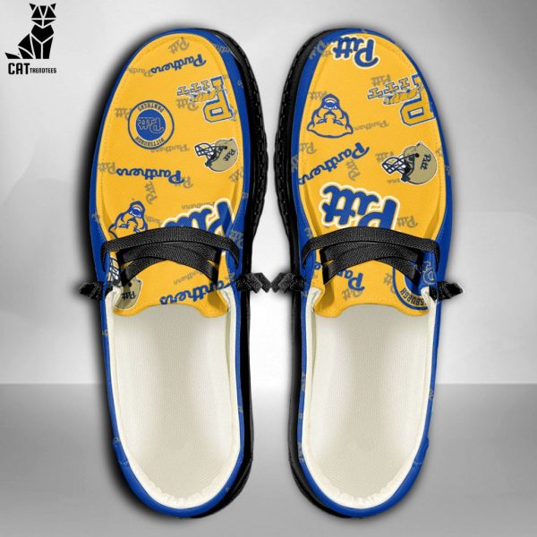 [AVAILABLE] NCAA Pittsburgh Panthers Custom Name Hey Dude Shoes