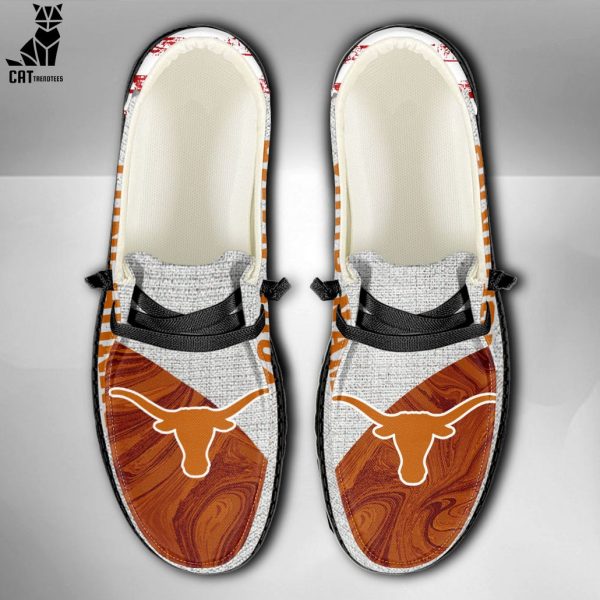 AVAILABLE NCAA Texas Longhorns Custom Name Hey Dude Shoes