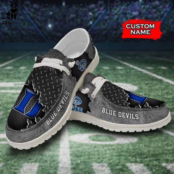 [BEST] NCAA Duke Blue Devils Custom Name Hey Dude Shoes