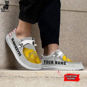 BEST NCAA Iowa Hawkeyes Custom Name Hey Dude Shoes