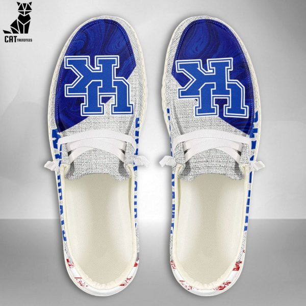 [BEST] NCAA Kentucky Wildcats Custom Name Hey Dude Shoes