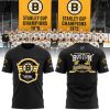 Boston Bruins Winter Classic Adidas Logo Black Design 3D T-Shirt
