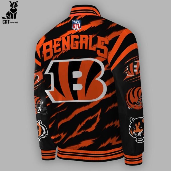 Cincinnati Bengals NFL Logo Design Baseball Jacket