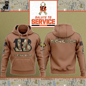 Cincinnati Bengals NFL Nike Logo Design On Sleeve 3D Hoodie