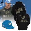 Detroit Lions 2023 Black Mascot Design 3D Hoodie