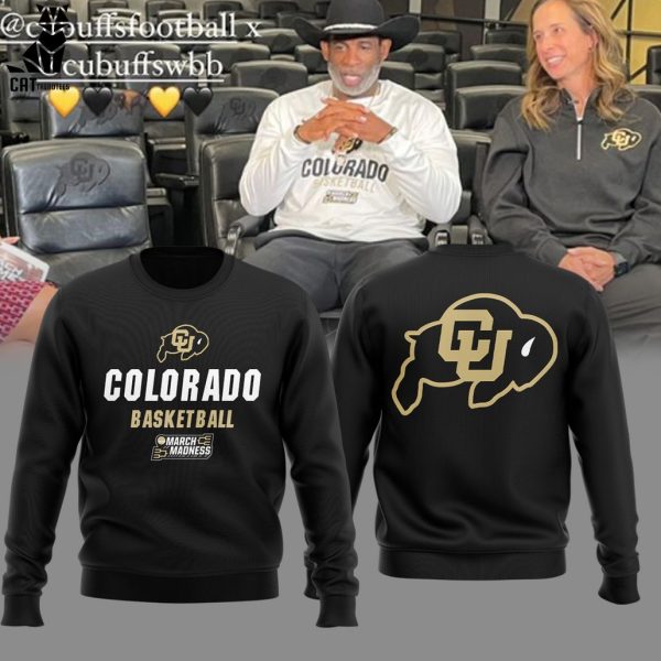 Colorado Basketball March Madness Buffaloes Basketball Black Design 3D Sweater