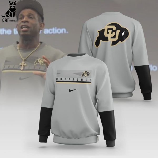 Colorado Buffaloes Coach Prime Buffaldes Grey Design 3D Sweater