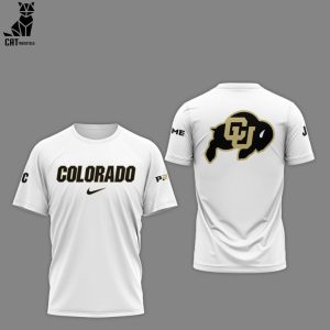 Colorado Buffaloes Logo Nike Design White 3D Hoodie