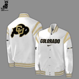 Colorado Buffaloes New Nike Logo White Design Baseball Jacket