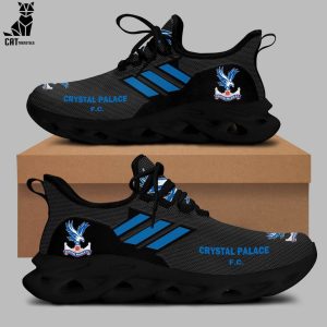 Crystal Palace FC  Black Blue Trim Design Max Soul Shoes