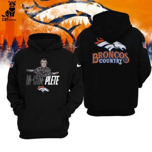 Denver Broncos Country NFL Orange Nike Logo Design 3D Hoodie