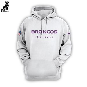 Denver Broncos Football NFL Gray Design 3D Hoodie