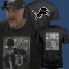 Detroit Lions 90th Season Blue Mascot Design 3D T-Shirt