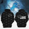 Coach Dan Campbell 2023 Detroit Black Design 3D Hoodie