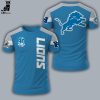 Detroit Lions Crucial Catch Intercept Cancer Black Nike Logo Design 3D T-Shirt