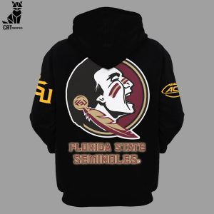 Florida State Seminoles Black Nike Logo Design 3D Hoodie