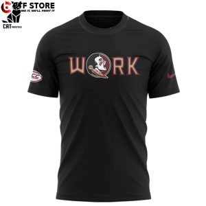 Florida State Seminoles Black Nike Logo Design 3D T-Shirt