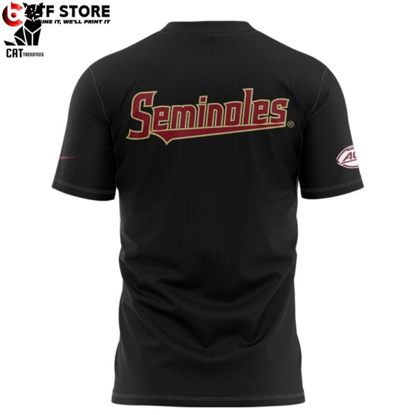Florida State Seminoles Black Nike Logo Design 3D T-Shirt