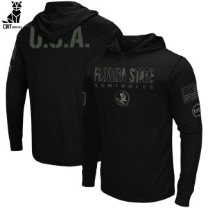 Florida State Seminoles Full Black Design 3D Hoodie
